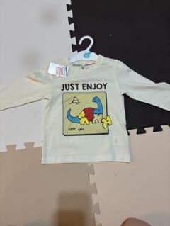 恐竜プリント 長袖Tシャツ 95cmのサムネイル