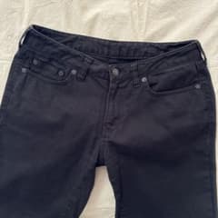 トップバリュ　クロップドパンツ　黒のサムネイル