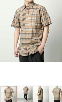 週末限定Burberry 半袖シャツ ノバチェック柄のサムネイル