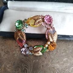 マルチカラー ウランガラス ヴィンテージ ブローチ - メルカリ