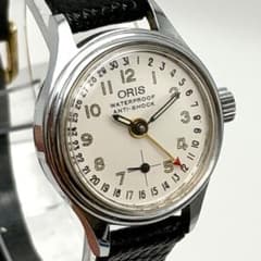 Working Oris antique pointer date manual winding calendar wristwatch