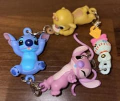 スティッチ スクランプ キーチェーン ディズニーストラップ