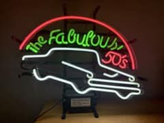 アメ車　50's ネオンサイン　看板　世田谷ベース　neon アメ車 50's ネオンサイン 看板 世田谷ベース neon - メルカリ