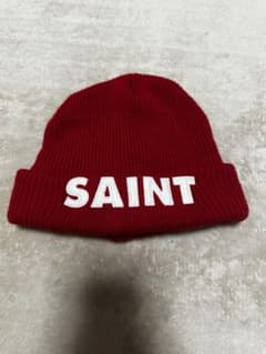 SAINT Mxxxxxx ニットキャップ ビーニー レッド】 - メルカリ