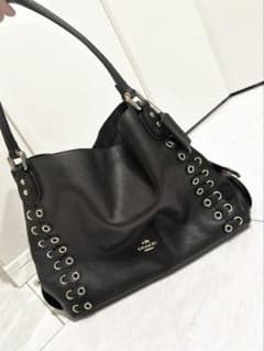 超美品　coach イーディートートバッグ31 21348 レザーブラック 超美品 coach イーディートートバッグ31 21348 レザーブラック - メルカリ