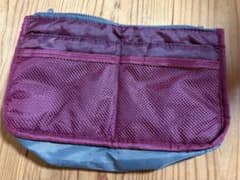 【美品】バッグインバッグ ピンク ミニサイズのサムネイル