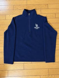 古着 MV SPORT ハーフジップ フリース カレッジ 紺のサムネイル