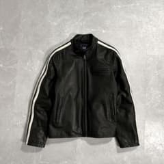 00s OLD GAP シングル ライダースジャケット サイクル サイドライン 