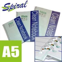 クリーンルーム用ノート　A5　スパイラル　罫線＆方眼　各１冊セットのサムネイル