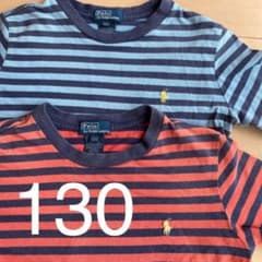 ラルフローレン ボーダー Tシャツ　双子　130 2枚セットのサムネイル