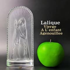 ラリック マリア像 フロスト 跪く聖母マリア キリスト フランス lalique Lalique ラリック マリア像 フロスト Vierge enfant 聖母像 - メルカリ