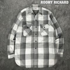 た*か様 50s 60s Roomy Richard マチ付き　ネルシャツ　マチ ROOMY RICHARD 60s ビンテージ マチ付き チェック ネルシャツ - メルカリ