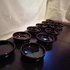 黒天目小皿　10点セットのサムネイル