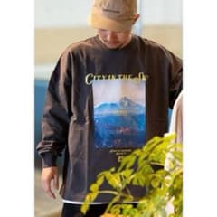 新品　LUZeSOMBRA　ドミンゴ　ロングスリーブ Tシャツ　フォトT　グレー 新品 LUZeSOMBRA ドミンゴ ロングスリーブ Tシャツ フォトT グレー
