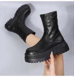 厚底サイドジップブーツのサムネイル