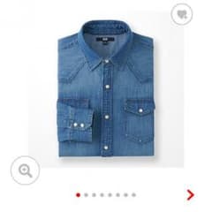 UNIQLO デニムシャツ＋ボーダーTのサムネイル