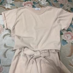 トップス&ロングワイドパンツSETのサムネイル