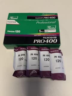PRO400 120  ブローニーフィルム　4本セット　期限切れのサムネイル