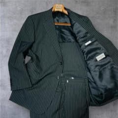 美品 ジョンピアース K7 3L 4L スーツ 黒 ストライプ ウエスト調整可 美品 ジョンピアース K7 3L 4L スーツ 黒 ストライプ ウエスト調整可