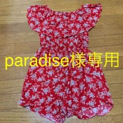 花柄 オールインワン　ワンピースのサムネイル