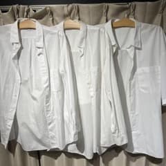 UNIQLOとGUの白シャツ3枚セットのサムネイル