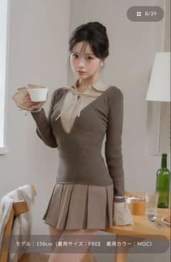 Darich ダーリッチ シャツドッキング プリーツミニワンピース - メルカリ