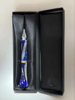 glass studio toos ガラスペン　TAKETORI 月の鏡　瑠璃紺 glass studio toos ガラスペン TAKETORI 月の鏡 瑠璃紺 - メルカリ