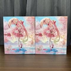 벚꽃 미쿠 AMP+ 피규어 벚꽃 드레스 ver. 2개 세트