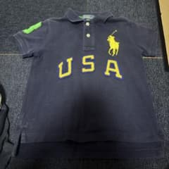 ラルフローレン ポロシャツ USA ビックポニー ネイビー チーフキーフ