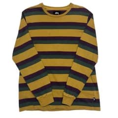 stussy ボーダー ロンTのサムネイル