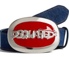 Dsquared2 デニム レザー ベルト 80 yuqi べビモン asa - メルカリ