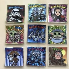 ビックリマンチョココラボ　マンダロリアン&グローグーのステッカー9枚セット②のサムネイル