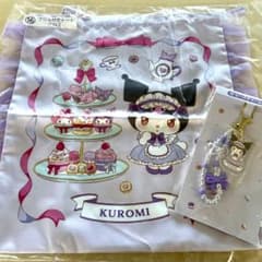 サンリオ　マイメロクロミくじ　ビーズチャーム＆フリル付きトート　クロミのサムネイル