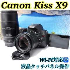 WiFi対応❤️Canon kiss X9 ダブルレンズキット 液晶タッチパネル