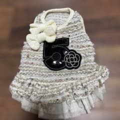 パリエロピンクゴールド　ツイードワンピースのサムネイル