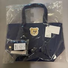 〔新品未使用、ハンドルカバー付〕フェイラーオールドテディ　ネイビー　小さいサイズ 新品未使用、ハンドルカバー付〕フェイラーオールドテディ ネイビー
