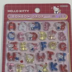ボンボンドロップシール　サンリオ 新作moji 文字 ハローキティー 【正規品】のサムネイル