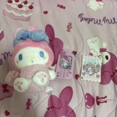 【新品未使用】マイメロミニぬいぐるみ＆キーホルダーのサムネイル
