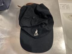 【即購入可能】 KANGOL キャップ ブラック レザーベルトのサムネイル