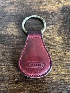 COACH レザー オールドコーチ レッド キーホルダー ドロップのサムネイル