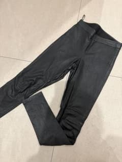 theory フェイクレザー レギンスパンツ ブラックのサムネイル