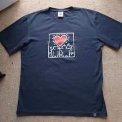 K.Haring Tシャツ ネイビー Lサイズのサムネイル