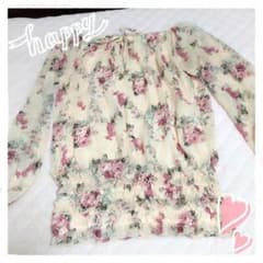 JAYRO♡花柄シフォンフリルチュニック♡のサムネイル