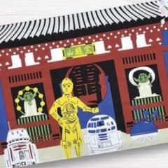 스타워즈 테누구이 사쿠라 투어스 아사쿠사 카미나리몬 R2-D2 요다