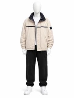 NAUTICA ナイロンジャケット ブルゾン　90s 古着　リバーシブルフード付のサムネイル