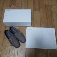POLLINI スエード ローファー グレー イタリア製 IT42 - メルカリ