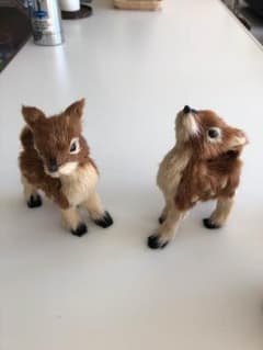 フランフラン シカの置き物 ２個セットのサムネイル