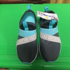 ROXY キッズ靴 18センチ　グレーのサムネイル