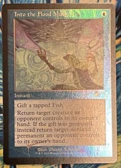 mtg 洪水の大口へ 旧枠 プロモ版 foil1枚 - メルカリ