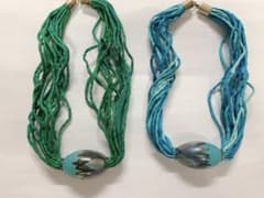 Vera Walther工房製アートグラスチョーカーネックレス : ヴィンテージ 
